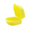 Container for dentures 7.5x6.5x4 cm, yellow